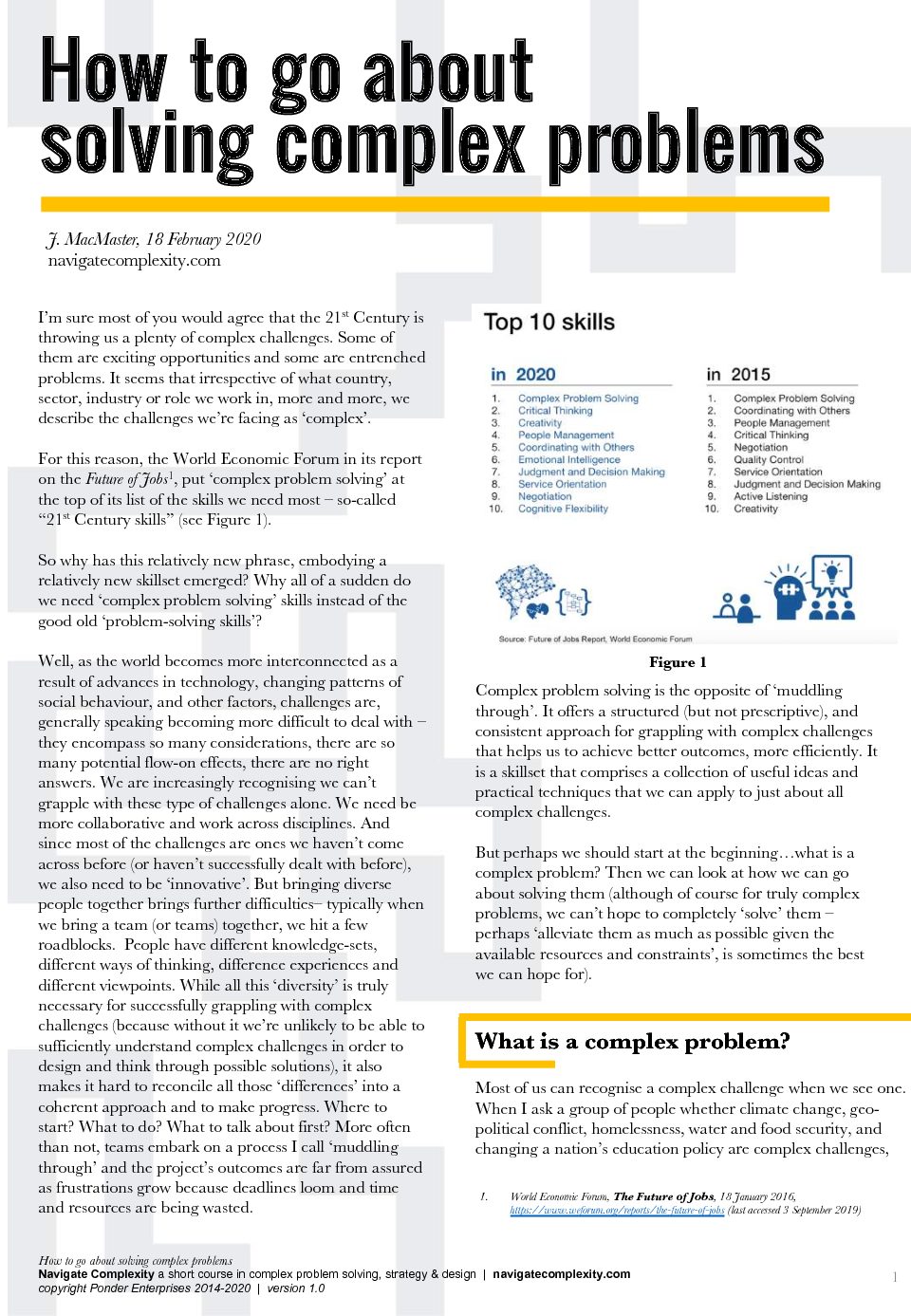 Navigate Complexity | Resources